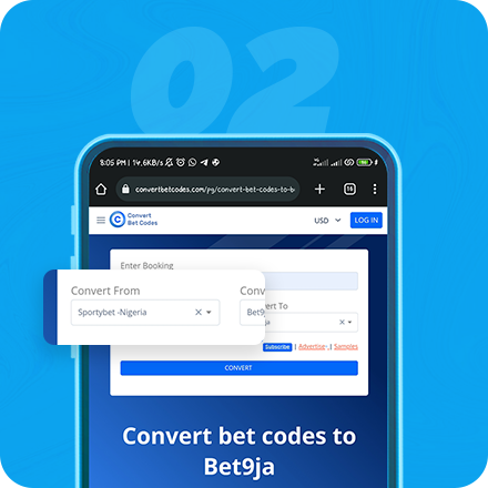convert betting codes to Afribet