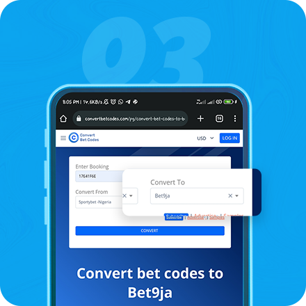 how to convert bet slip to Odibet